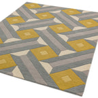 Alfombra Reef RF01 motivo ocre gris