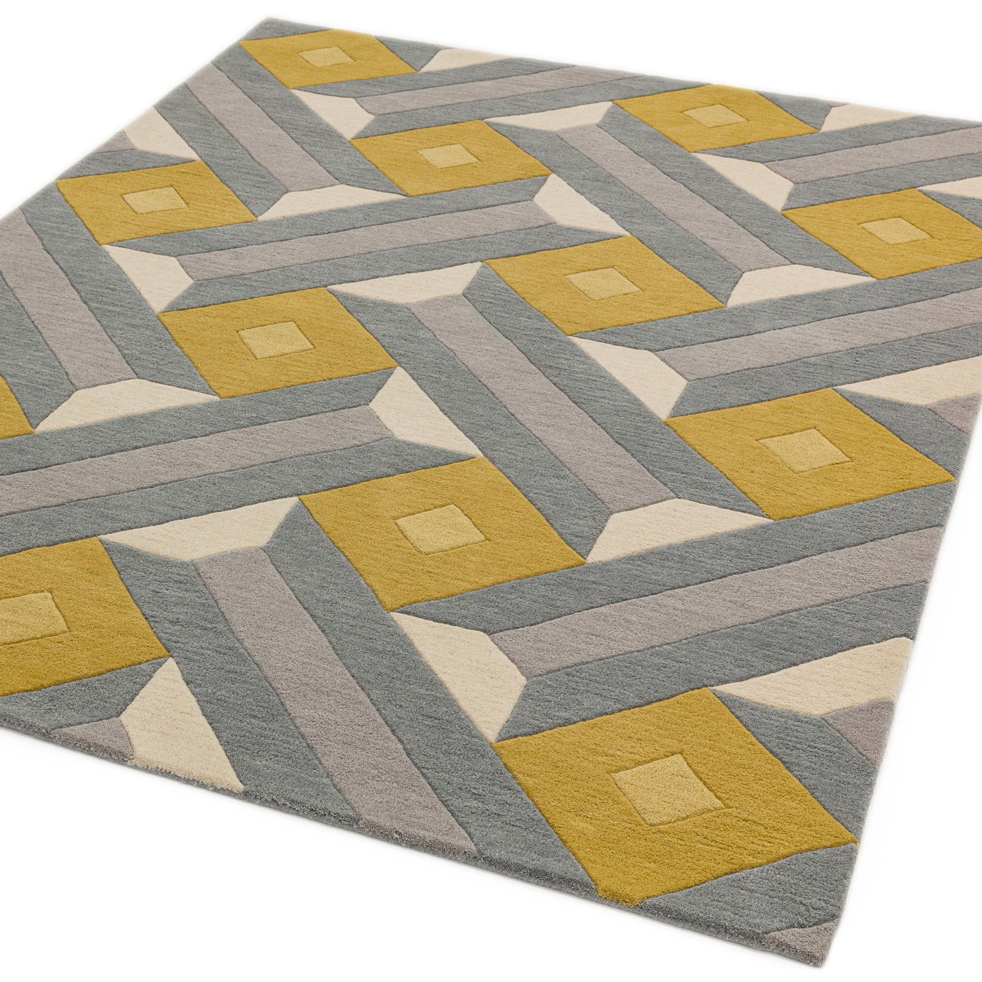 Alfombra Reef RF01 motivo ocre gris