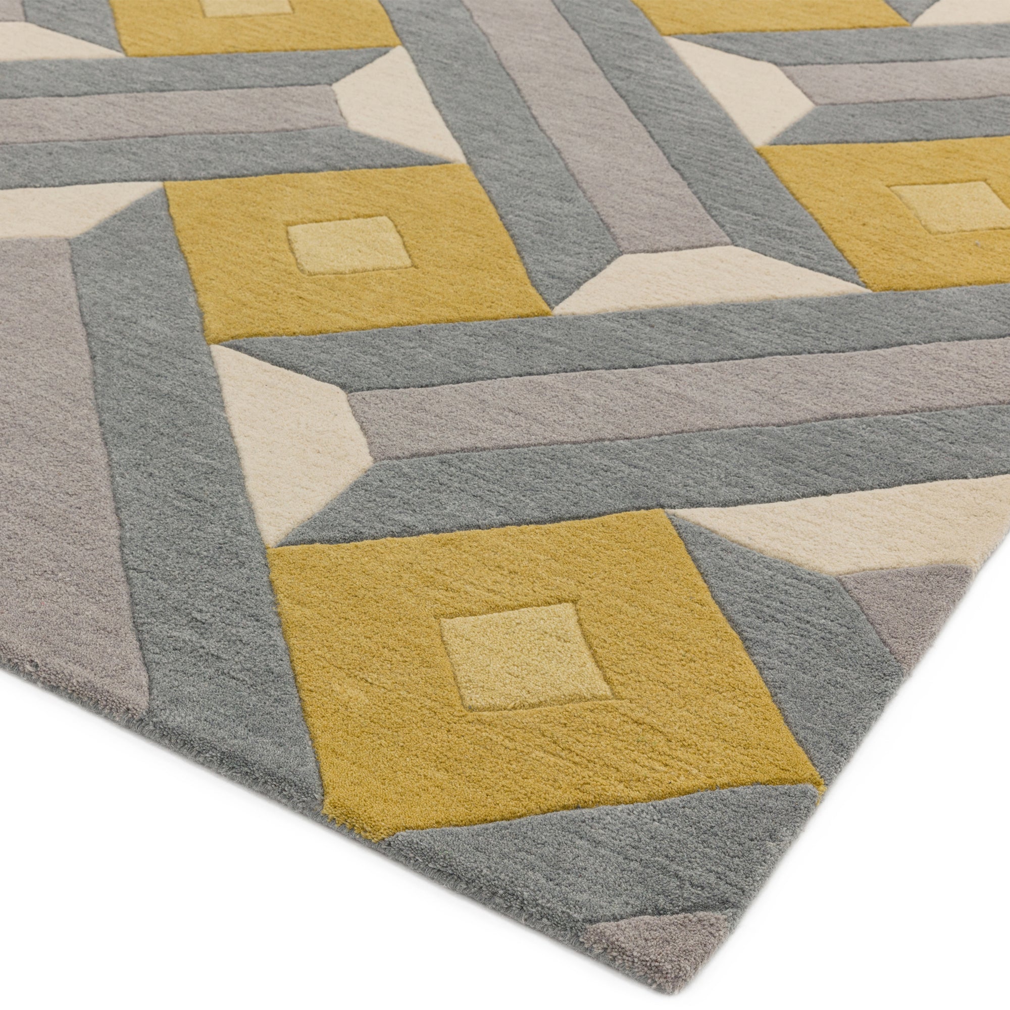 Alfombra Reef RF01 motivo ocre gris