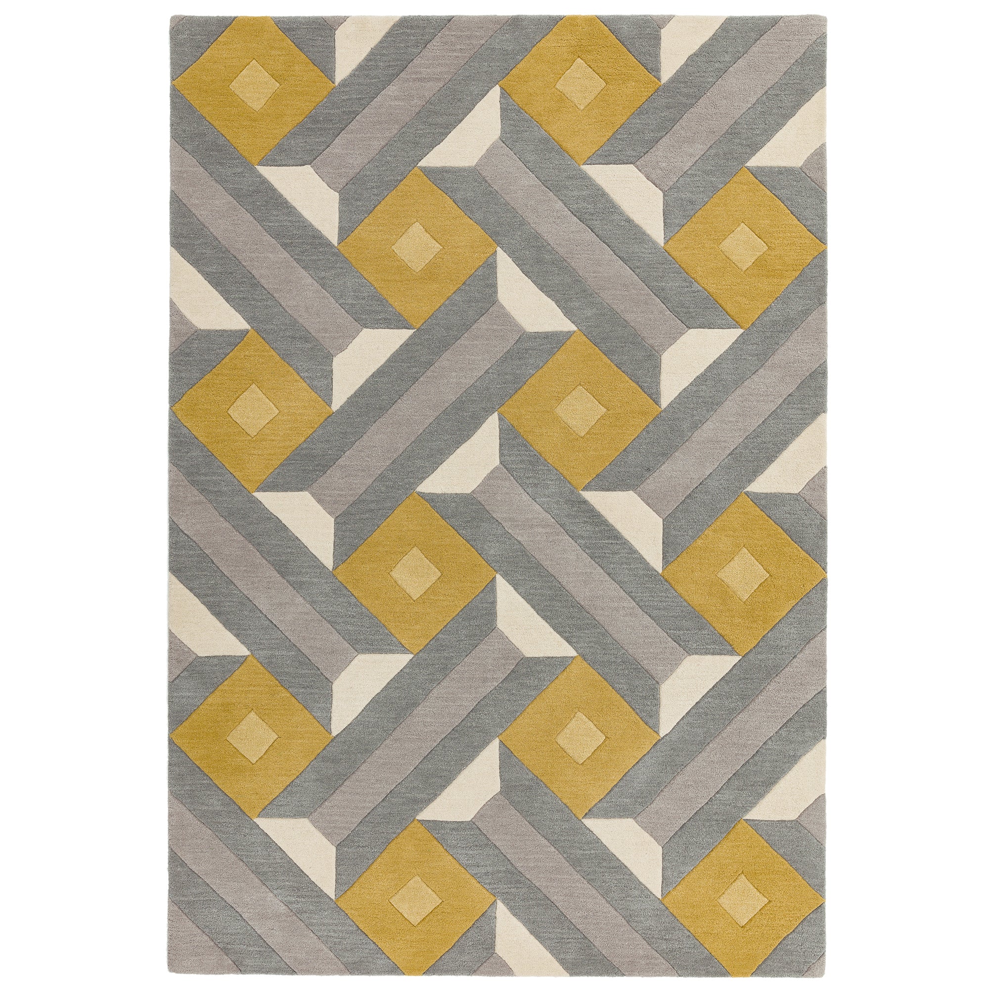 Reef RF01 Motif Ochre Grey Rug