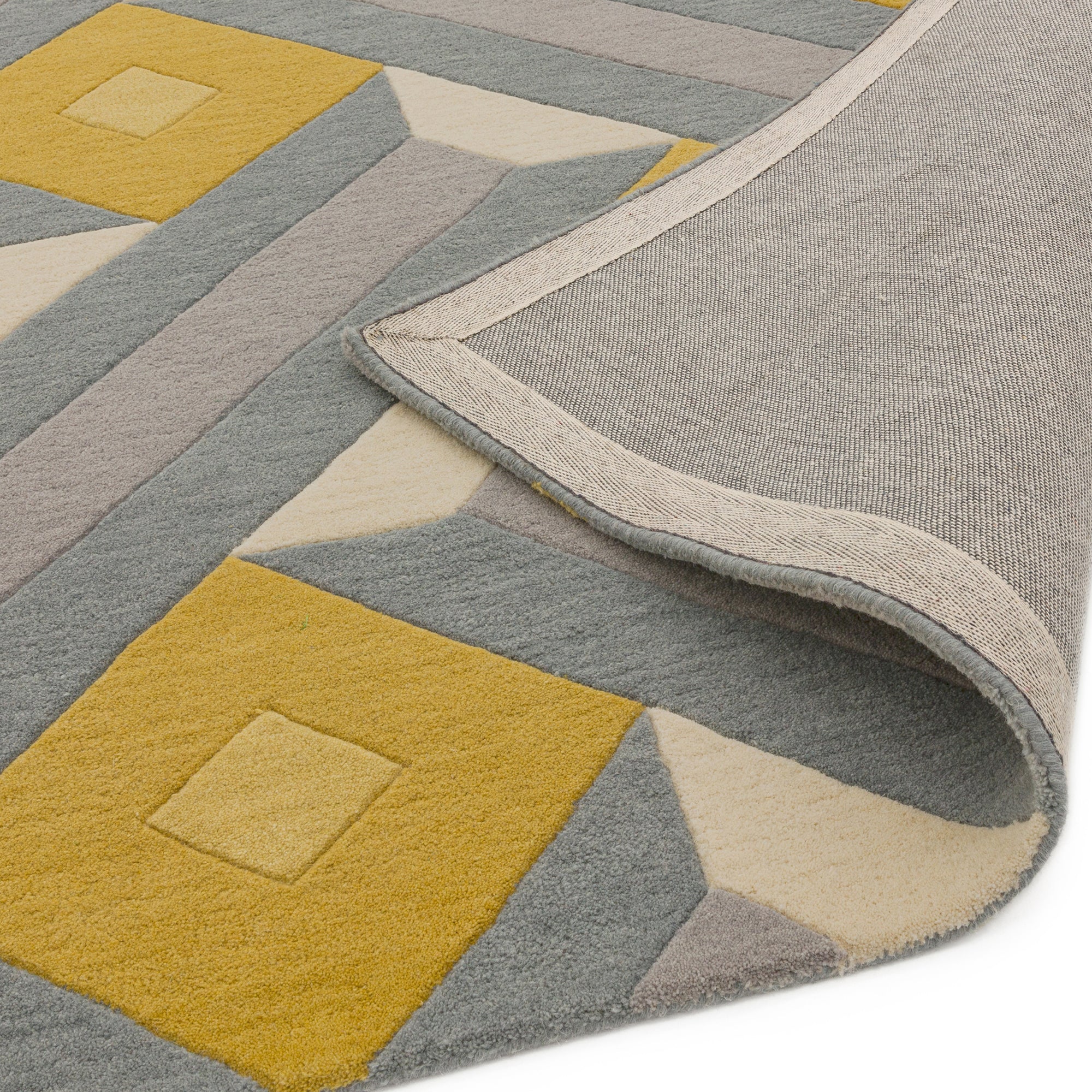 Alfombra Reef RF01 motivo ocre gris