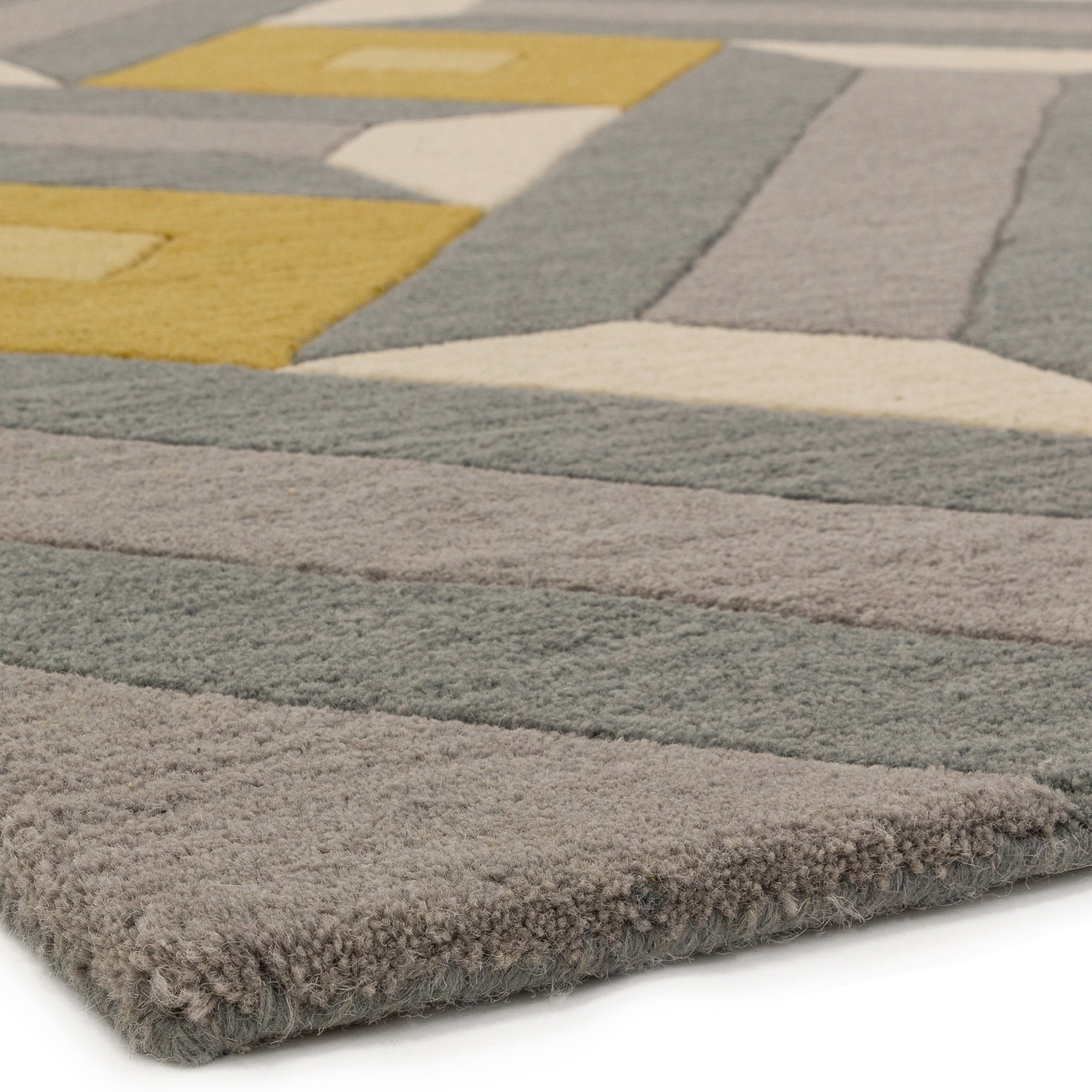 Alfombra Reef RF01 motivo ocre gris