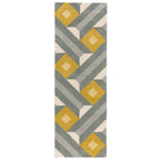 Alfombra Reef RF01 motivo ocre gris
