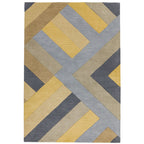 Reef RF02 Big Zig Ochre Grey Rug
