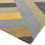 Reef RF02 Big Zig Ochre Grey Rug