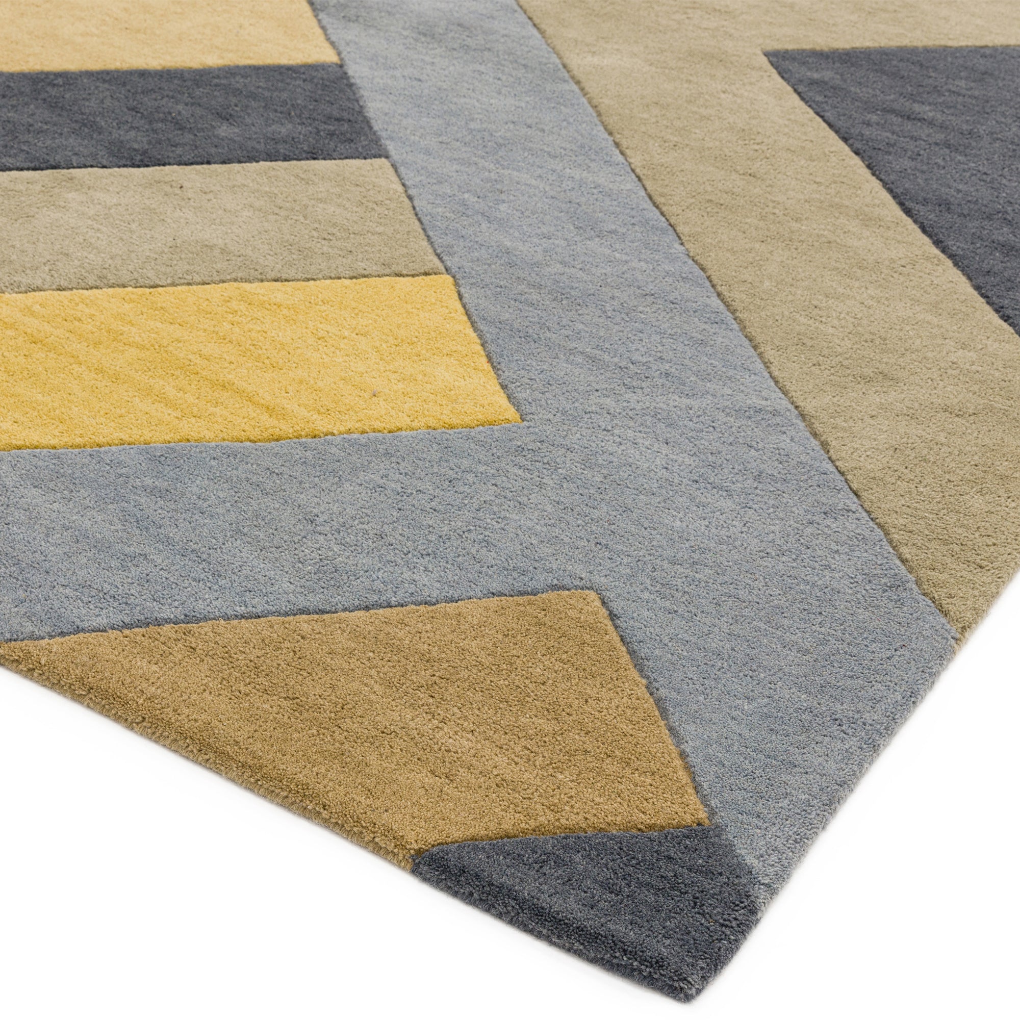 Reef RF02 Big Zig Ochre Grey Rug