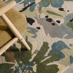 Reef RF11 Floral Green Rug