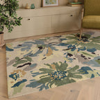 Reef RF11 Floral Green Rug