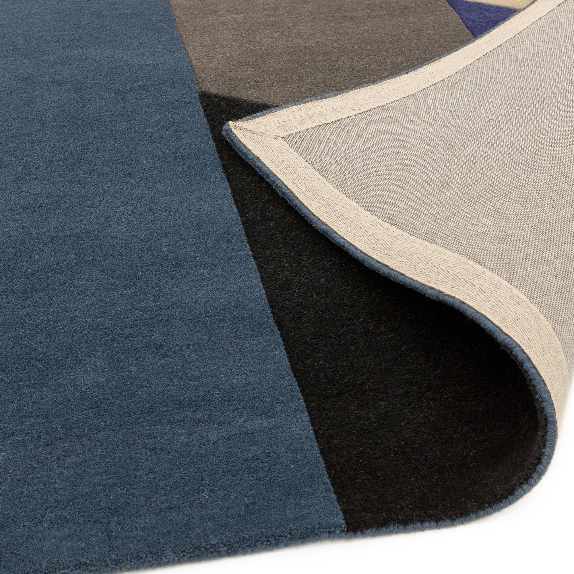 Alfombra Reef RF13 gran geométrica azul