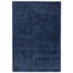 Alfombra Reko azul marino texturizada