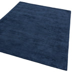 Alfombra Reko azul marino texturizada