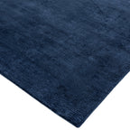 Alfombra Reko azul marino texturizada