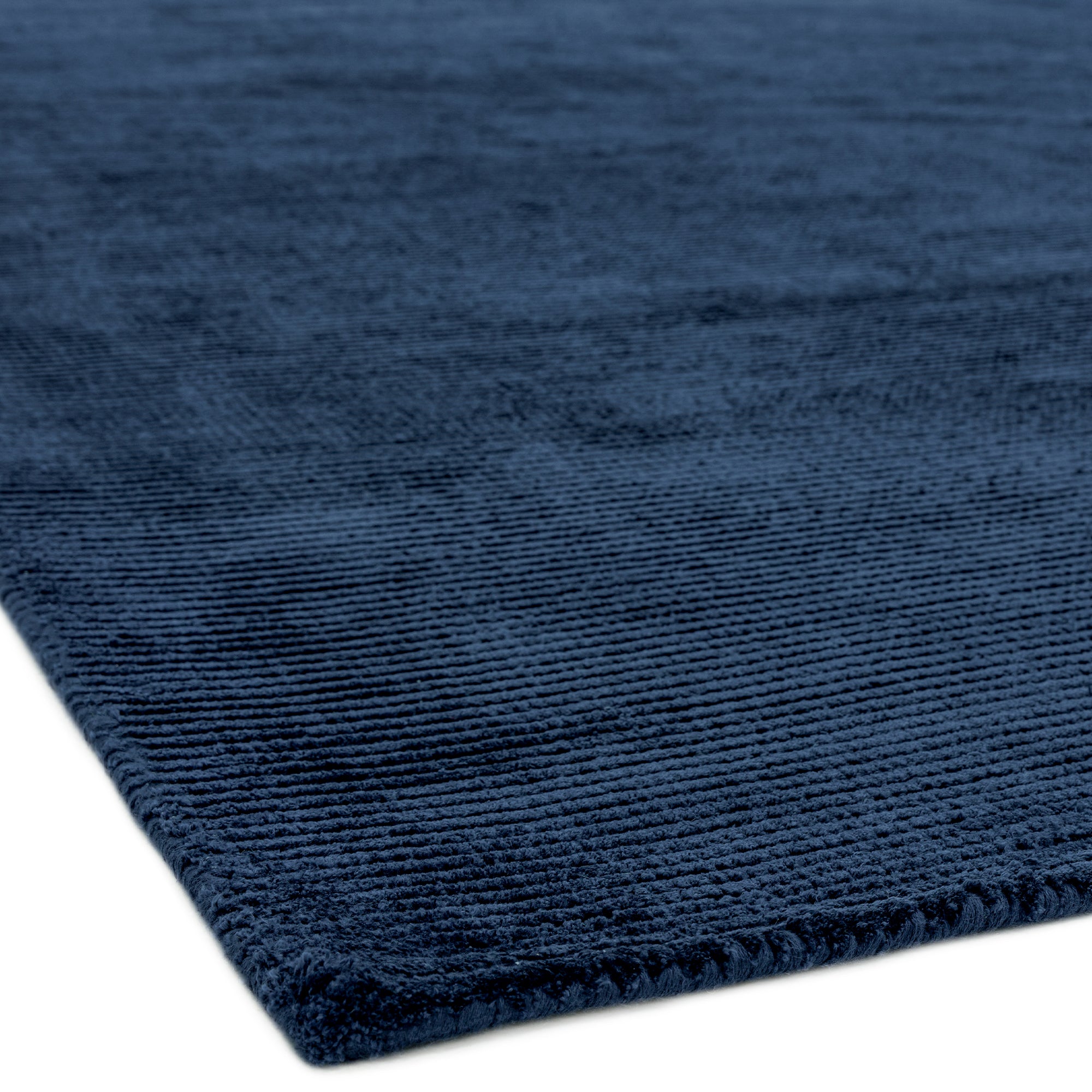 Alfombra Reko azul marino texturizada