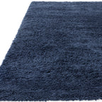 Alfombra Ritchie azul suave y peluda