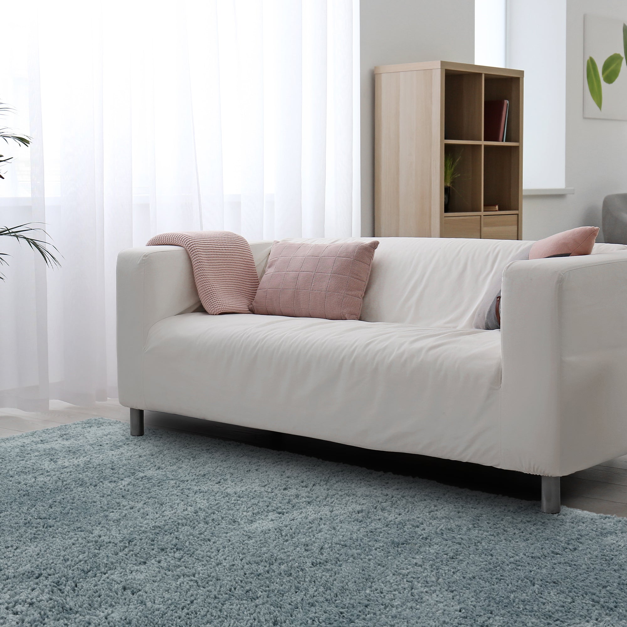 Ritchie Duck Egg Soft Touch Shaggy Rug