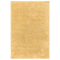 Alfombra Ritchie amarilla suave y peluda