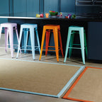 Sisal Linen/Aqua Border Rug