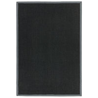 Sisal Black/Grey Border Rug