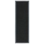 Alfombra Sisal Negro/Gris con Borde