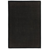 Sisal Black/Black Border Rug