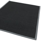 Alfombra Sisal Negro/Gris con Borde