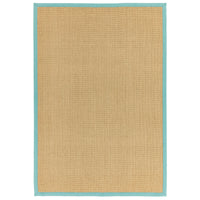 Sisal Linen/Aqua Border Rug