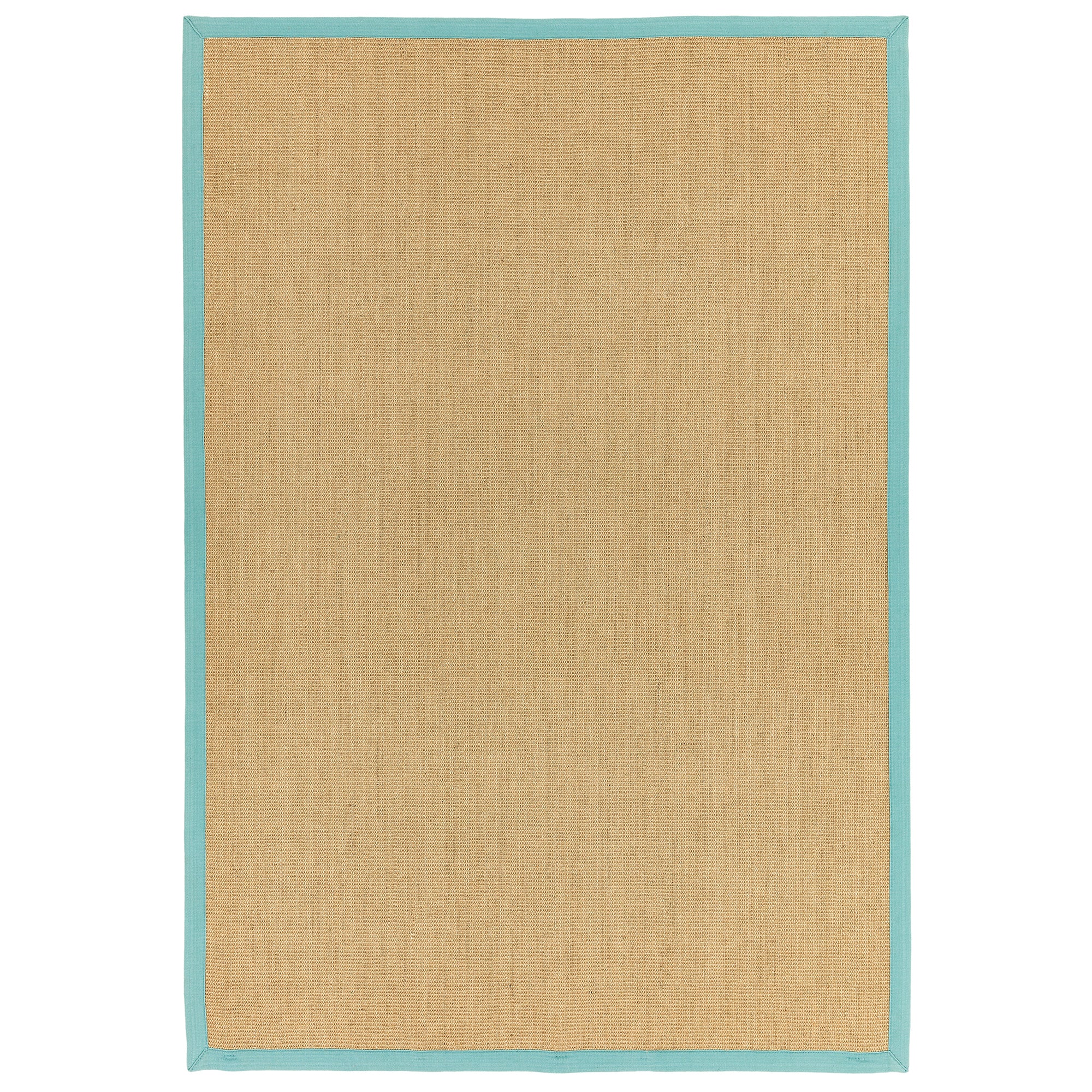 Sisal Linen/Aqua Border Rug