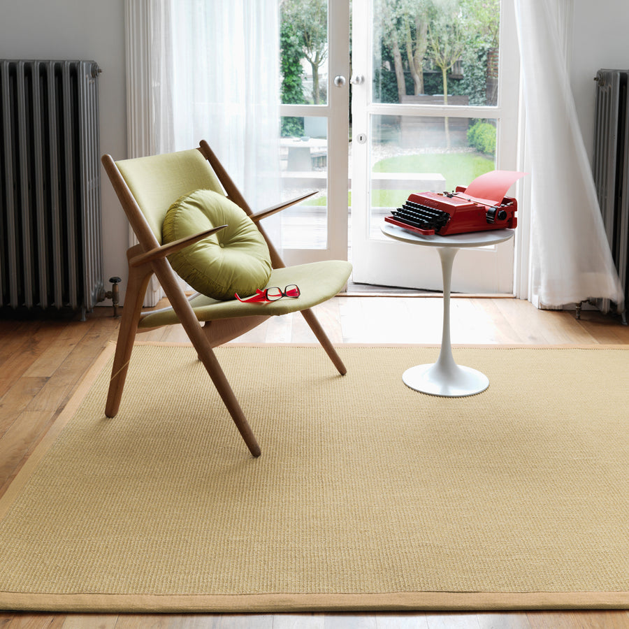 Sisal Linen/Linen Border Rug