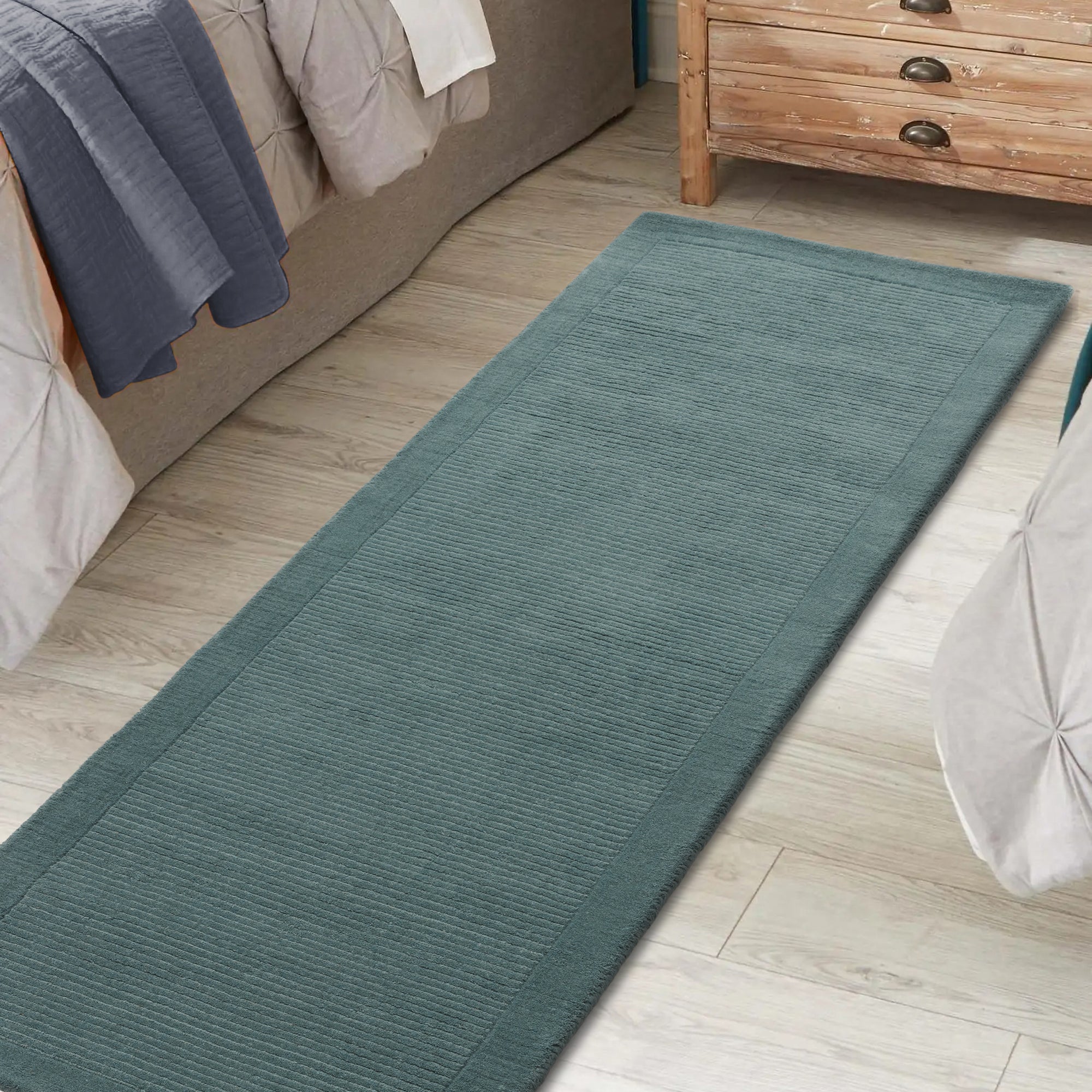 Alfombra York Verde Azulado
