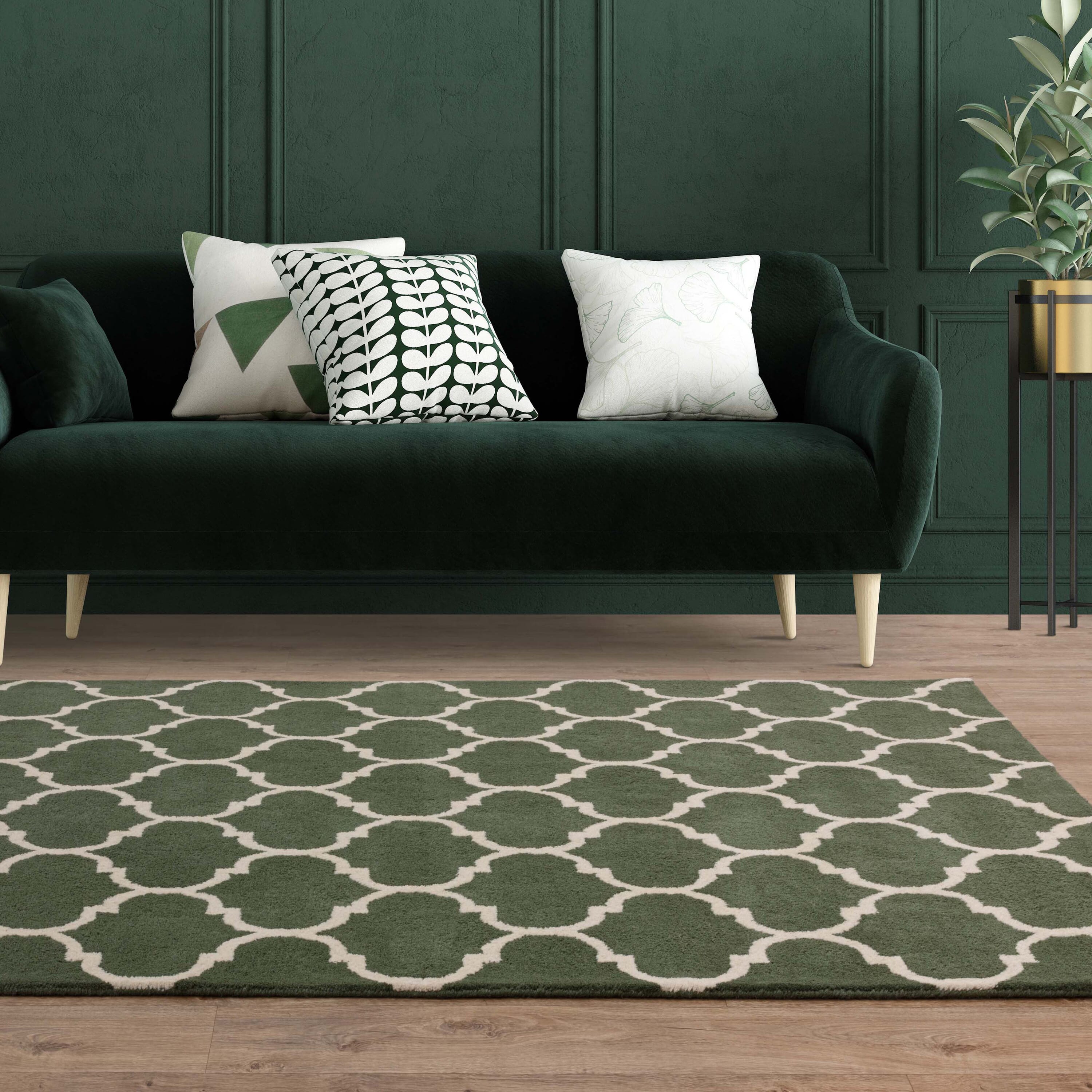 Albany Ogee Green Rug