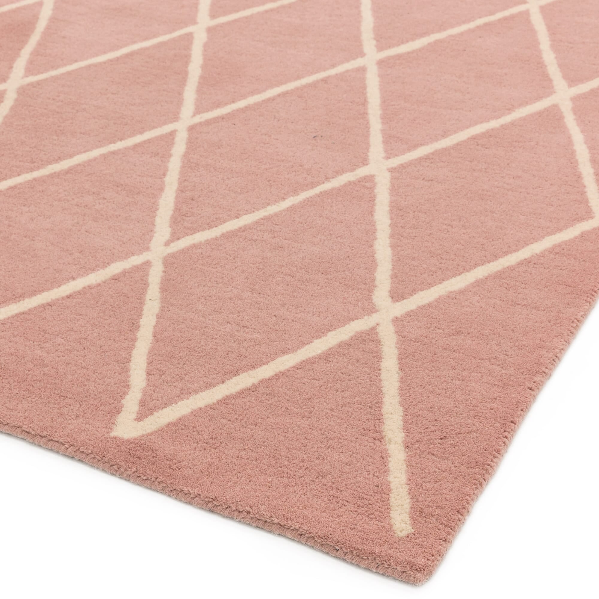Alfombra Albany Diamante Rosa