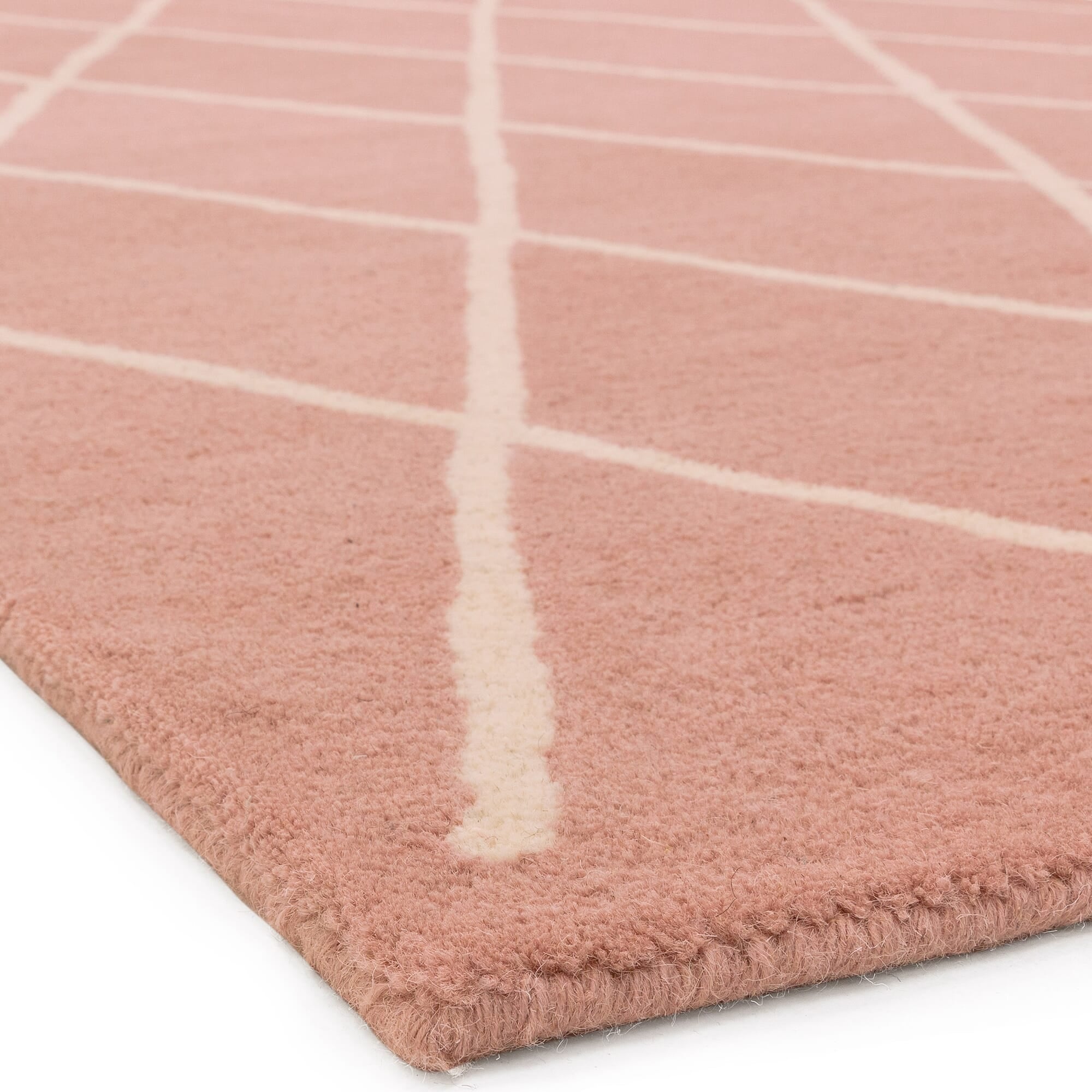 Alfombra Albany Diamante Rosa