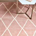Alfombra Albany Diamante Rosa