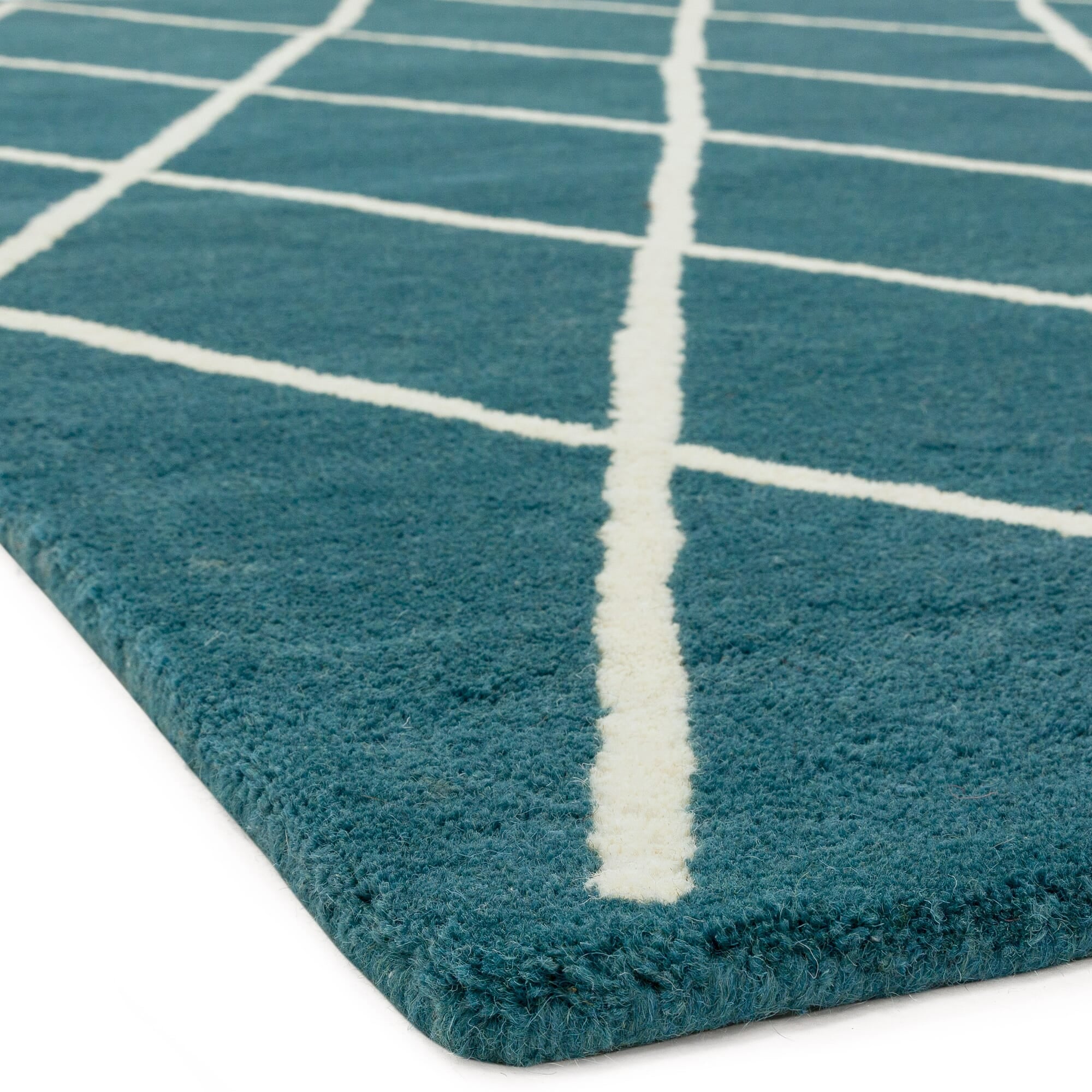 Alfombra Albany Diamante Turquesa