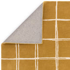 Albany Grid Gold Rug