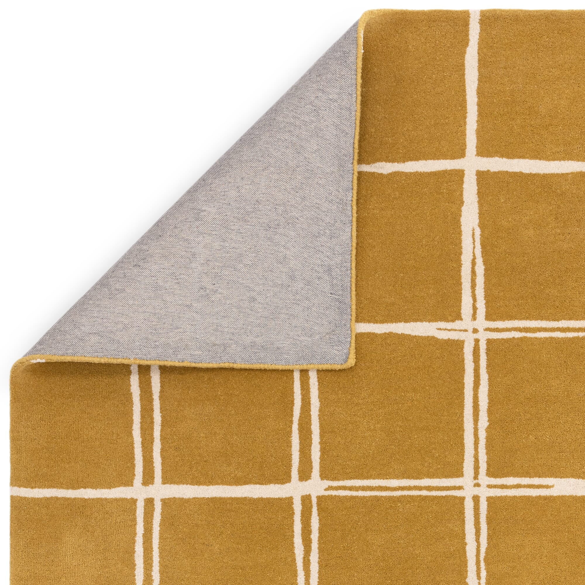 Albany Grid Gold Rug