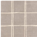 Alfombra Albany Cuadrícula Gris
