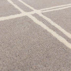 Alfombra Albany Cuadrícula Gris