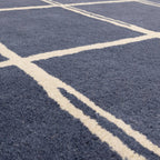 Alfombra Albany Cuadrícula Marina