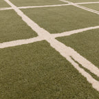 Alfombra Albany Cuadrícula Oliva