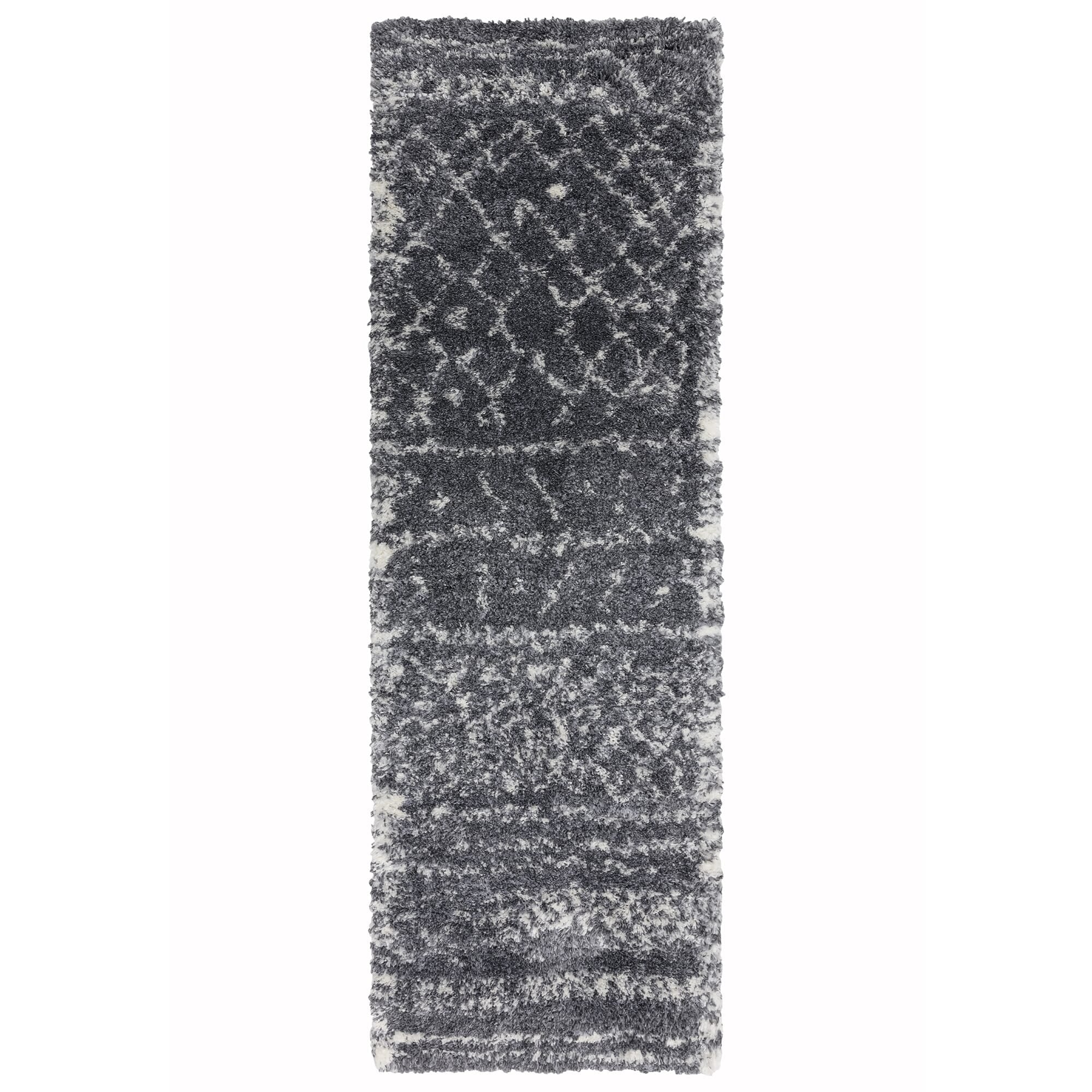 Alfombra Marroquí Alto Gris y Crema AL05