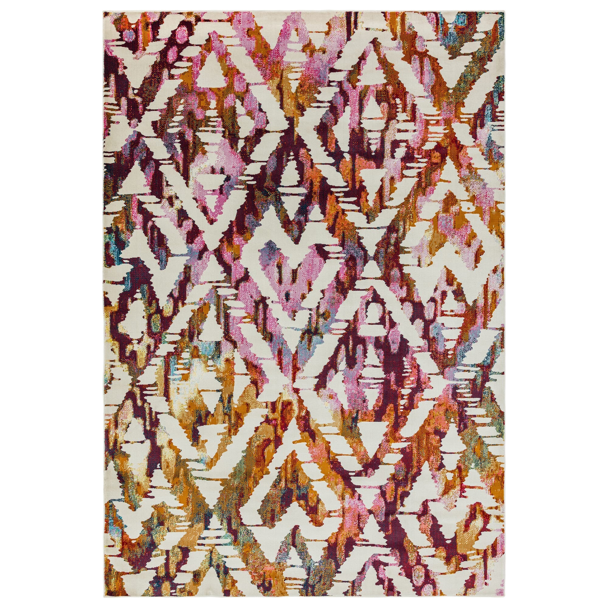 Alfombra Amelie Diamond Tejido Plano Multicolor AM01