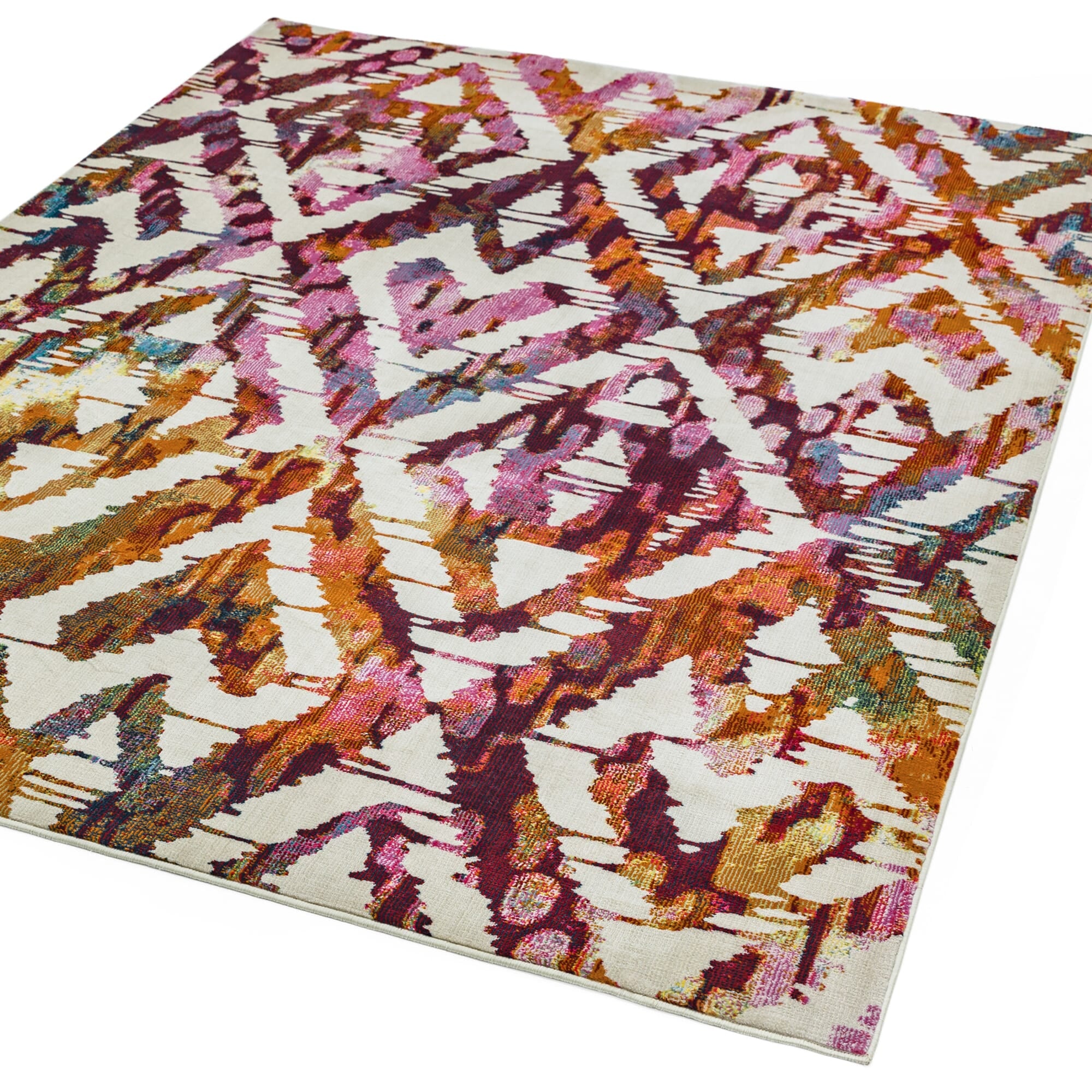 Alfombra Amelie Diamond Tejido Plano Multicolor AM01