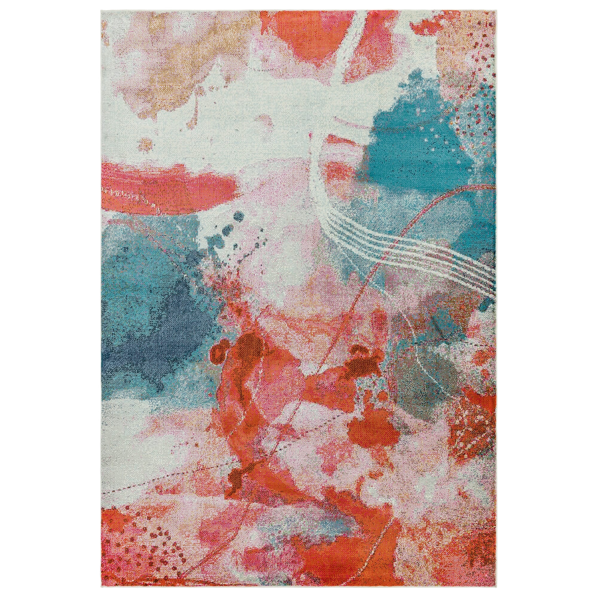 Alfombra Amelie Sundown Tejido Plano Multicolor AM06