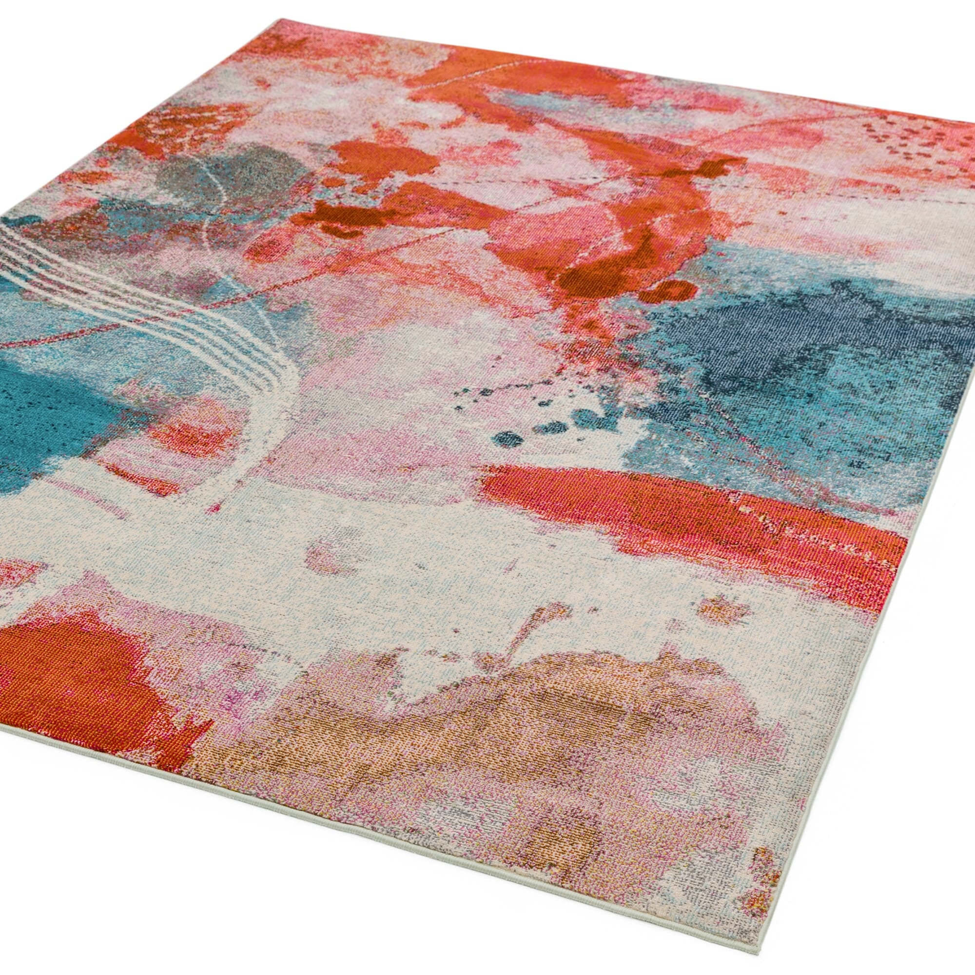 Alfombra Amelie Sundown Tejido Plano Multicolor AM06