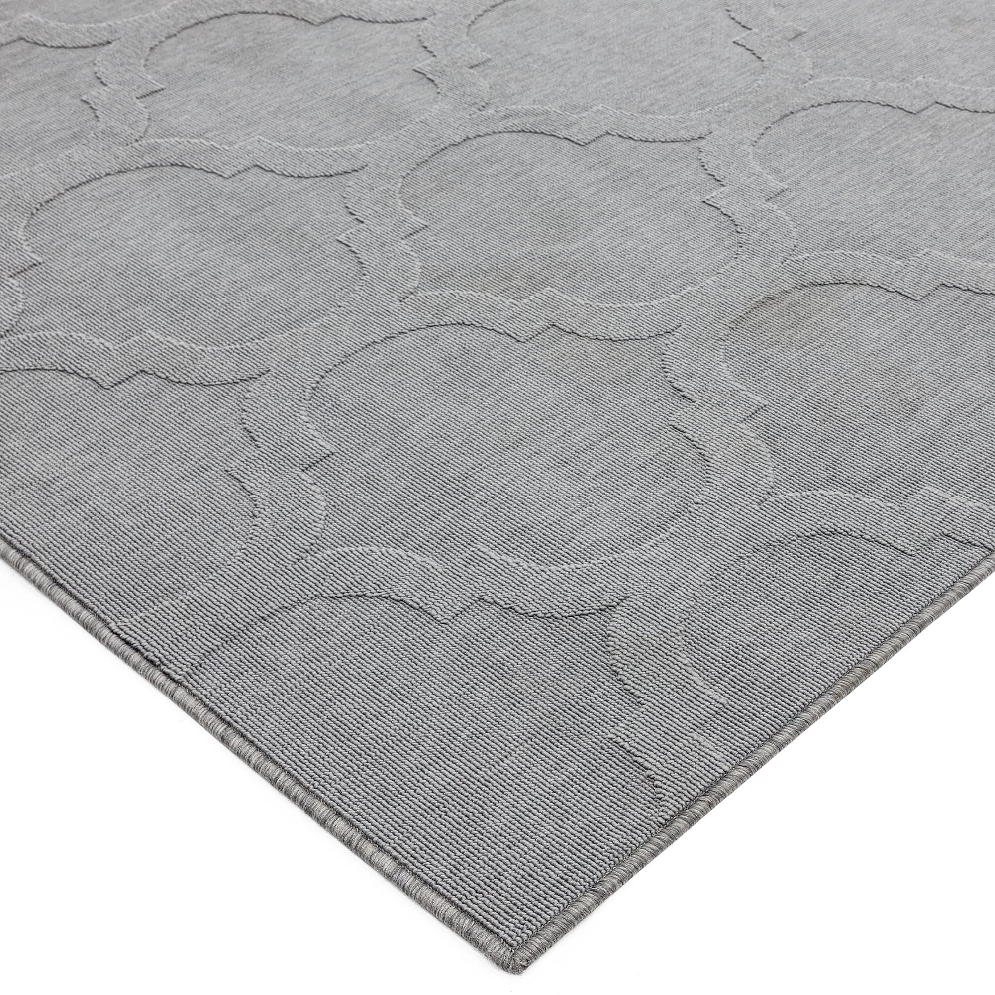Alfombra Antibes Gris Enrejado Interior/Exterior AN01  