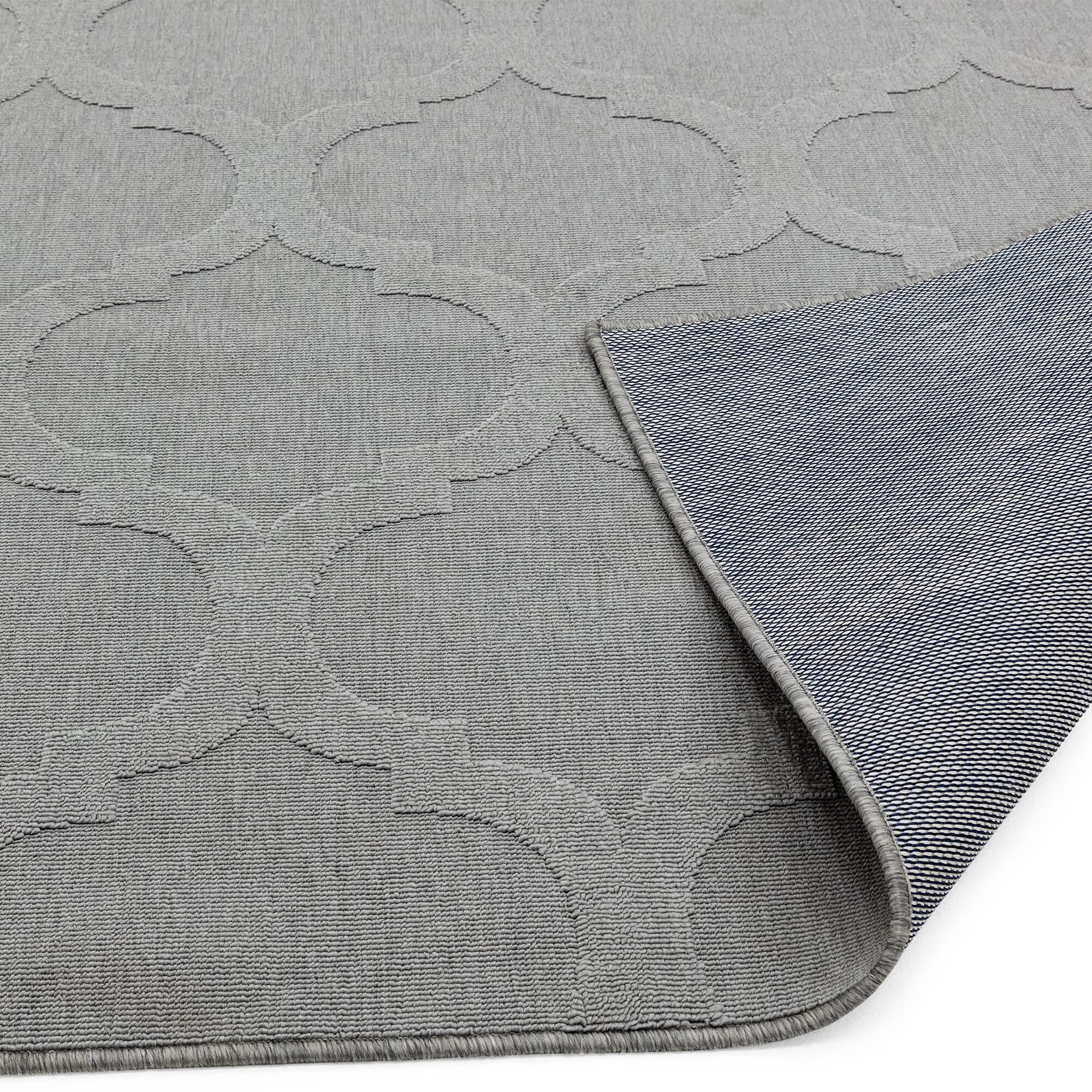 Alfombra Antibes Gris Enrejado Interior/Exterior AN01  