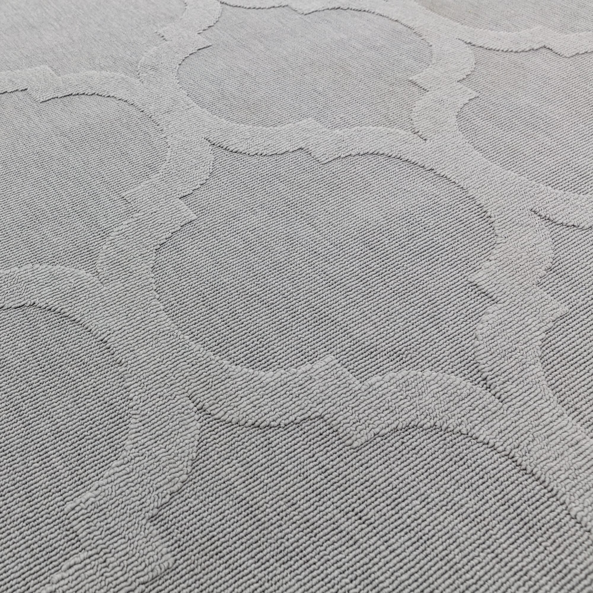 Alfombra Antibes Gris Enrejado Interior/Exterior AN01  