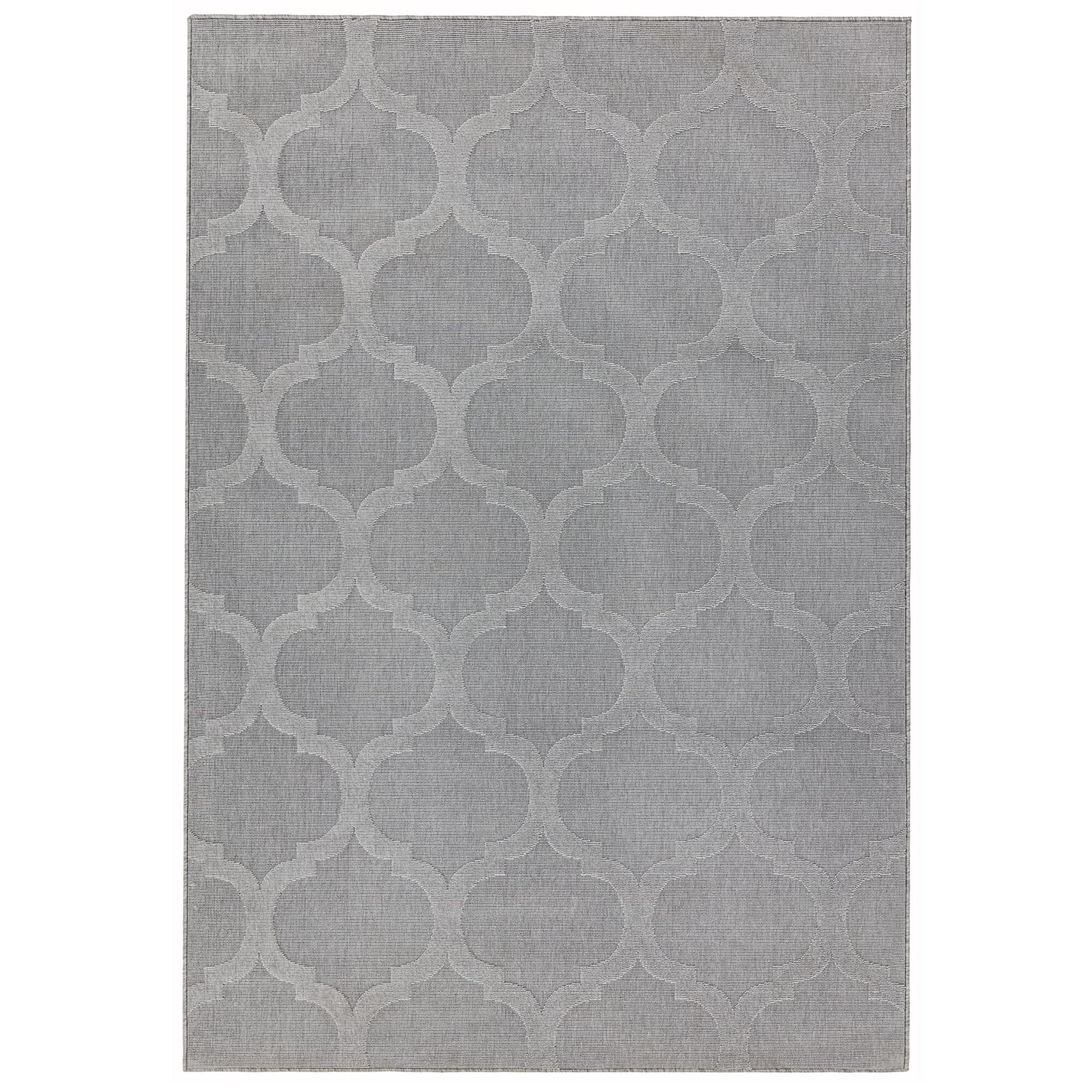 Antibes Grey Trellis Indoor/Outdoor Rug AN01