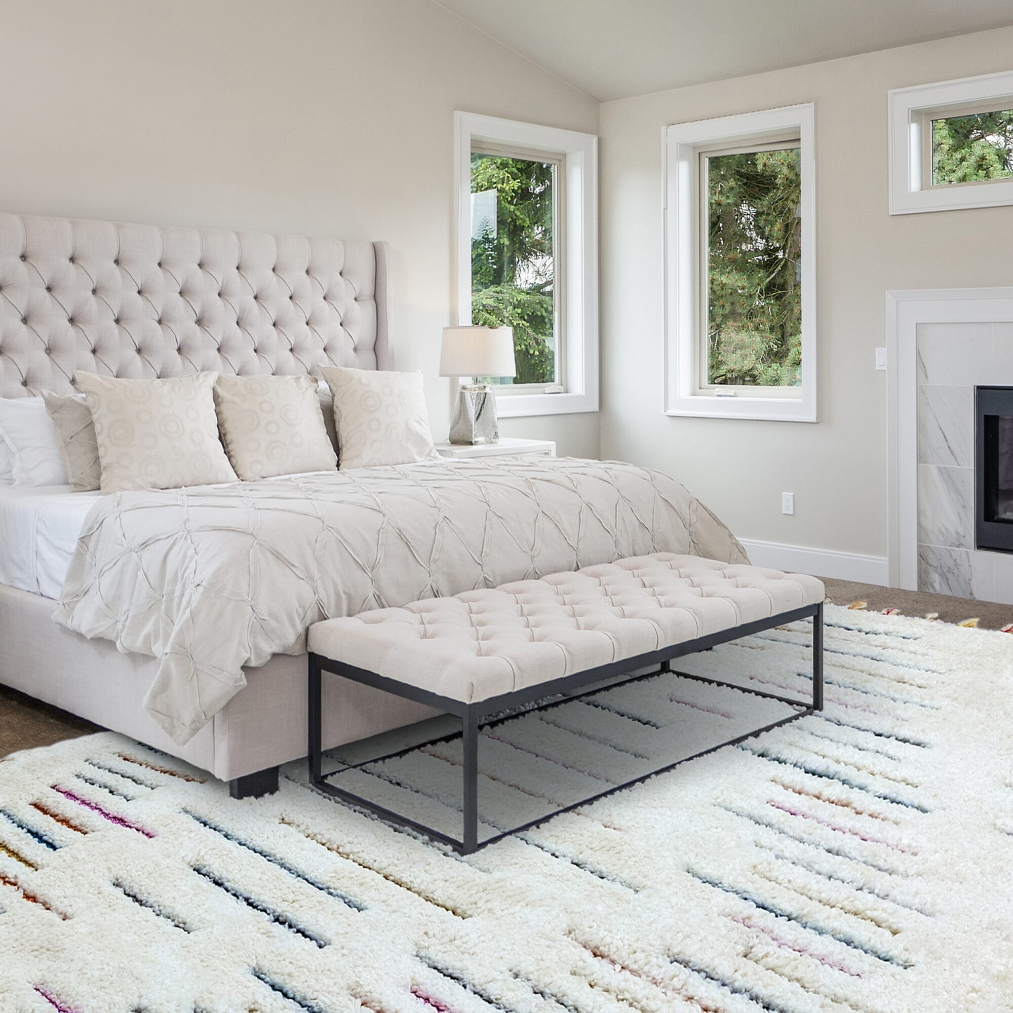 Ariana Harmony Shaggy Moroccan Rug AR03